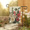 Thumbnail: Stacie Dale Vintage Collection Hollyhocks Garden Flag Banner Sign Home Décor