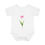 Thumbnail: Tulip Print Infant Baby Cotton Rib Bodysuit