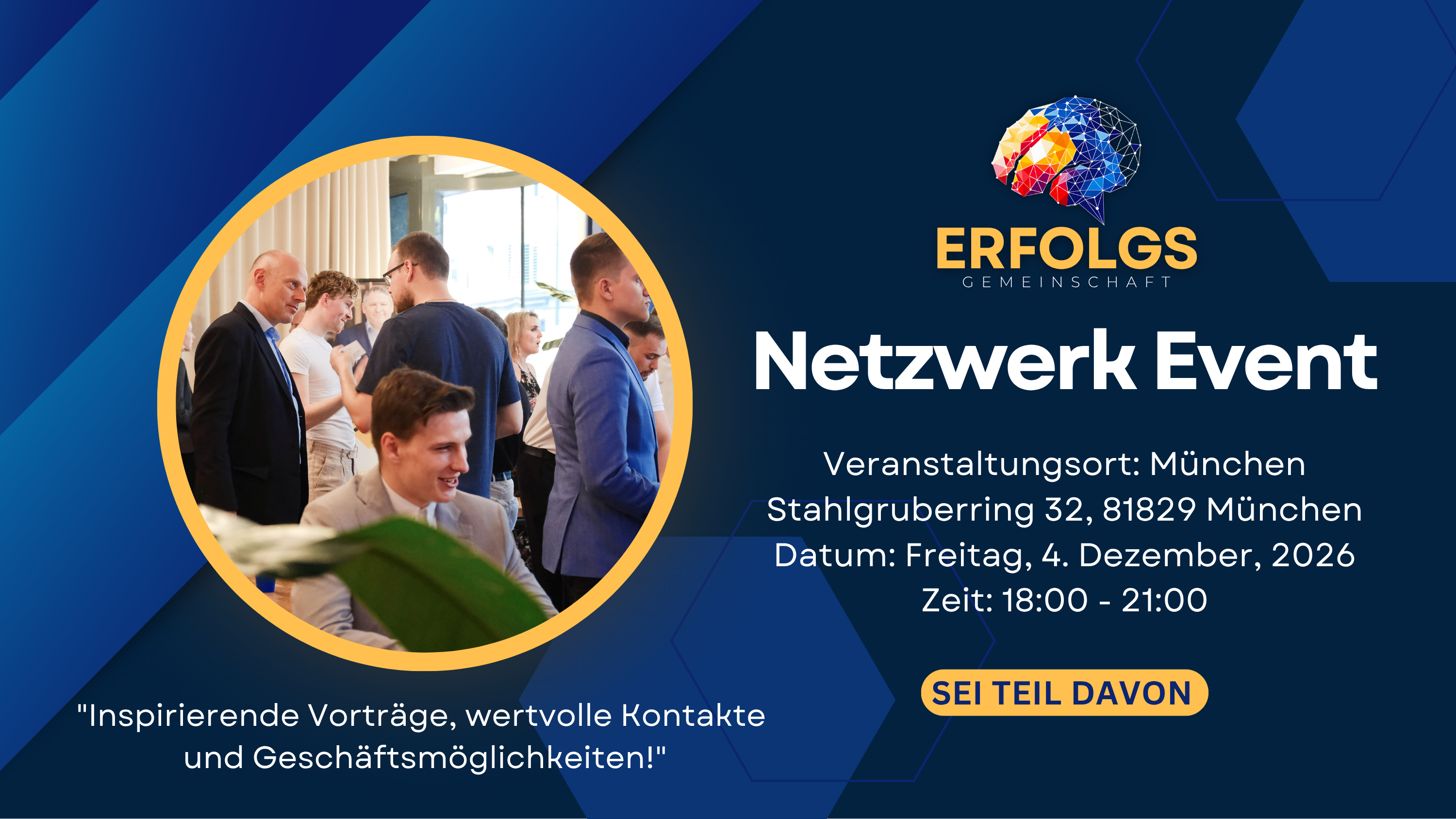 Unternehmer Netzwerk-Event in München