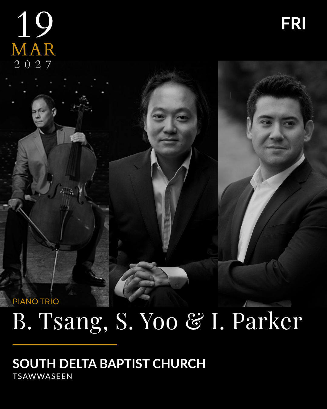 Bion Tsang, Scott Yoo & Ian Parker concert image