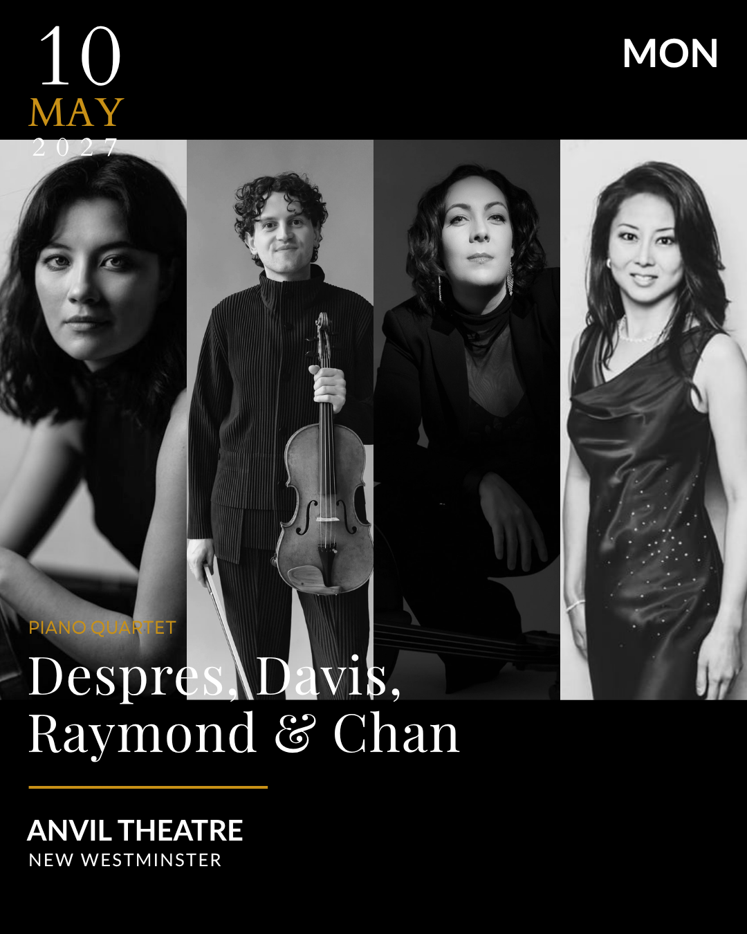 Després, Davis, Raymond & Chan: Shades of C Minor concert image