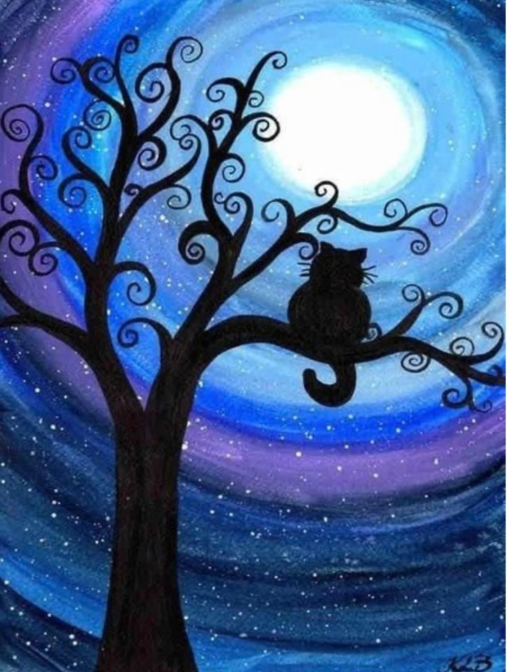 Paint Night - Tree Landscape on Canvas