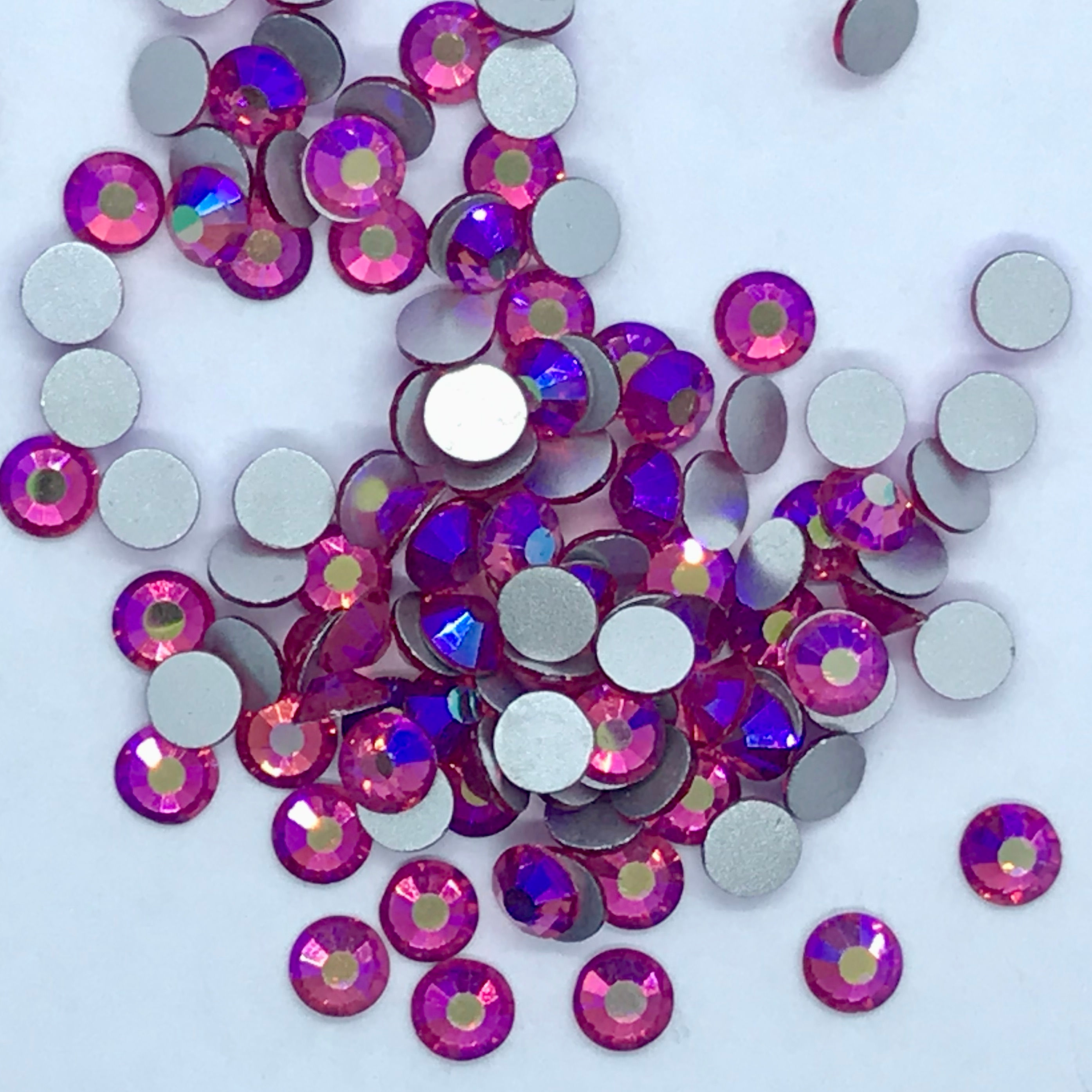 Flat back non hot-fix rhinestones SS20 Rose AB