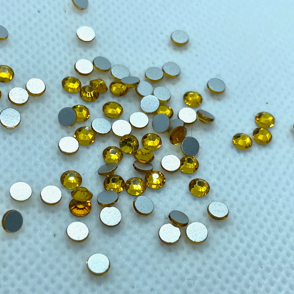 Thumbnail: Flat back rhinestones non hot-fix 2028 cut Topaz