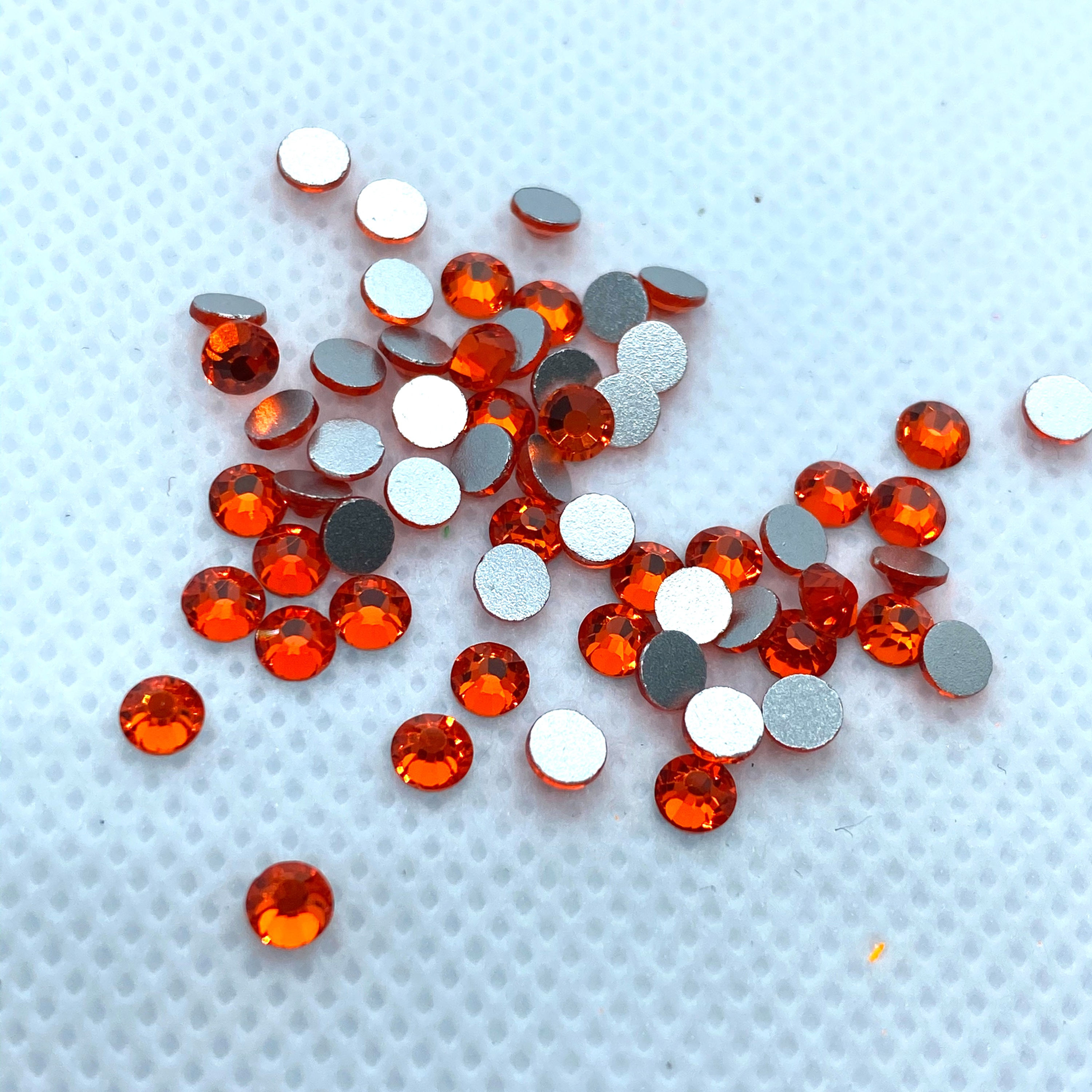 Flat back rhinestones non hot-fix 2028 cut Orange