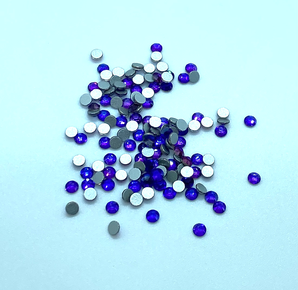 Thumbnail: Flat back non hot-fix rhinestones Purple Velvet