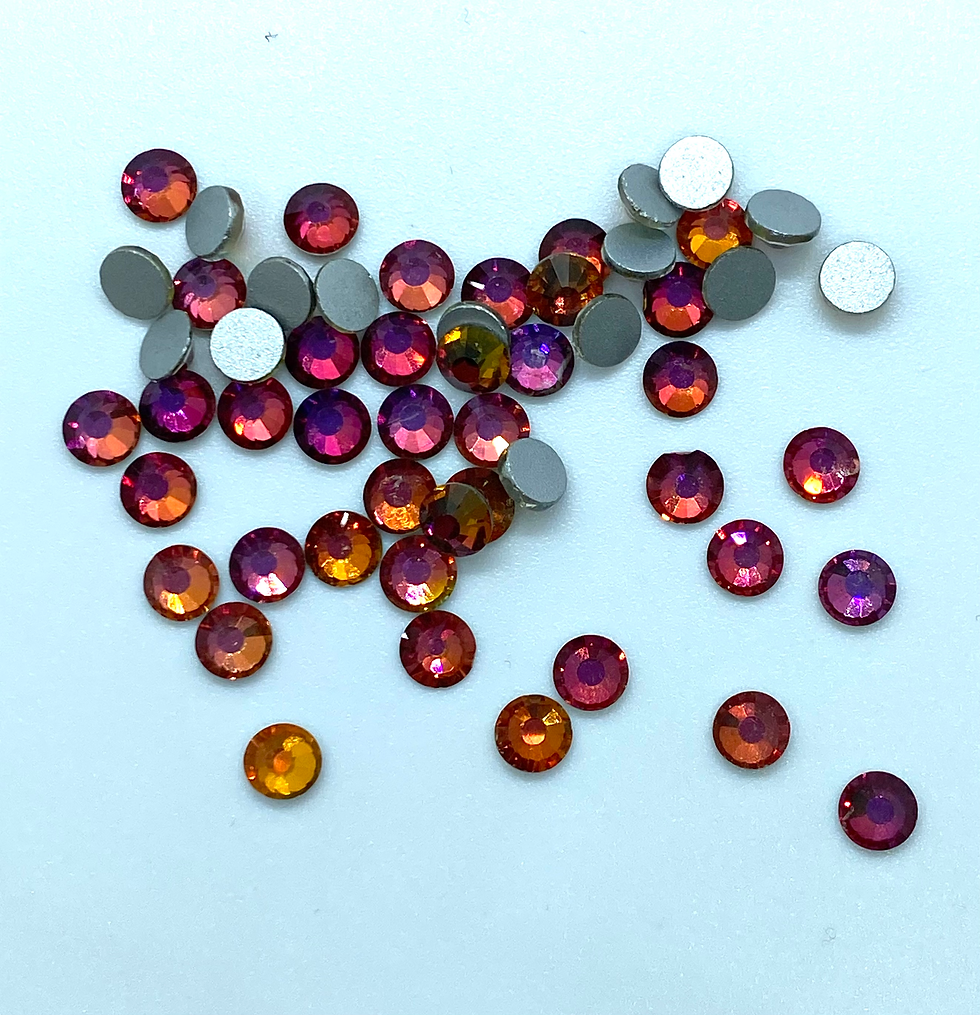 Thumbnail: Flat back non hot-fix rhinestones SS20 Red vulano
