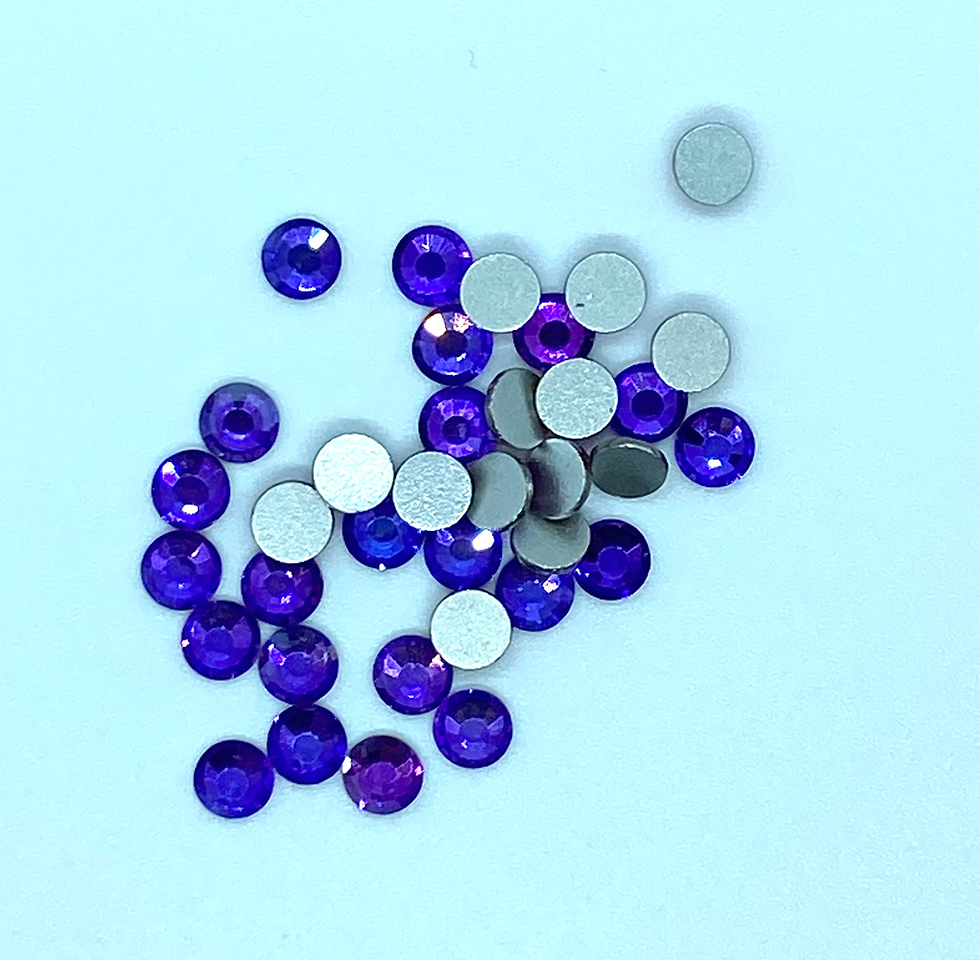 Thumbnail: Flat back non hot-fix rhinestones Purple Velvet