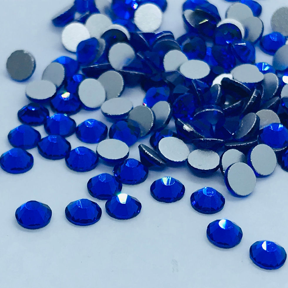 Thumbnail: Flat back rhinestones non hot-fix 2028 cut Sapphire