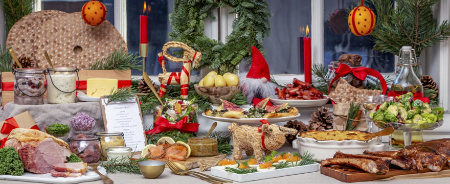 Arranged Food and Objects