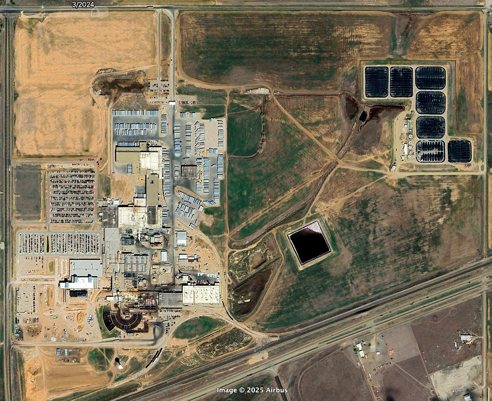 The Tyson plant outside of Amarillo, TX from March 2024.