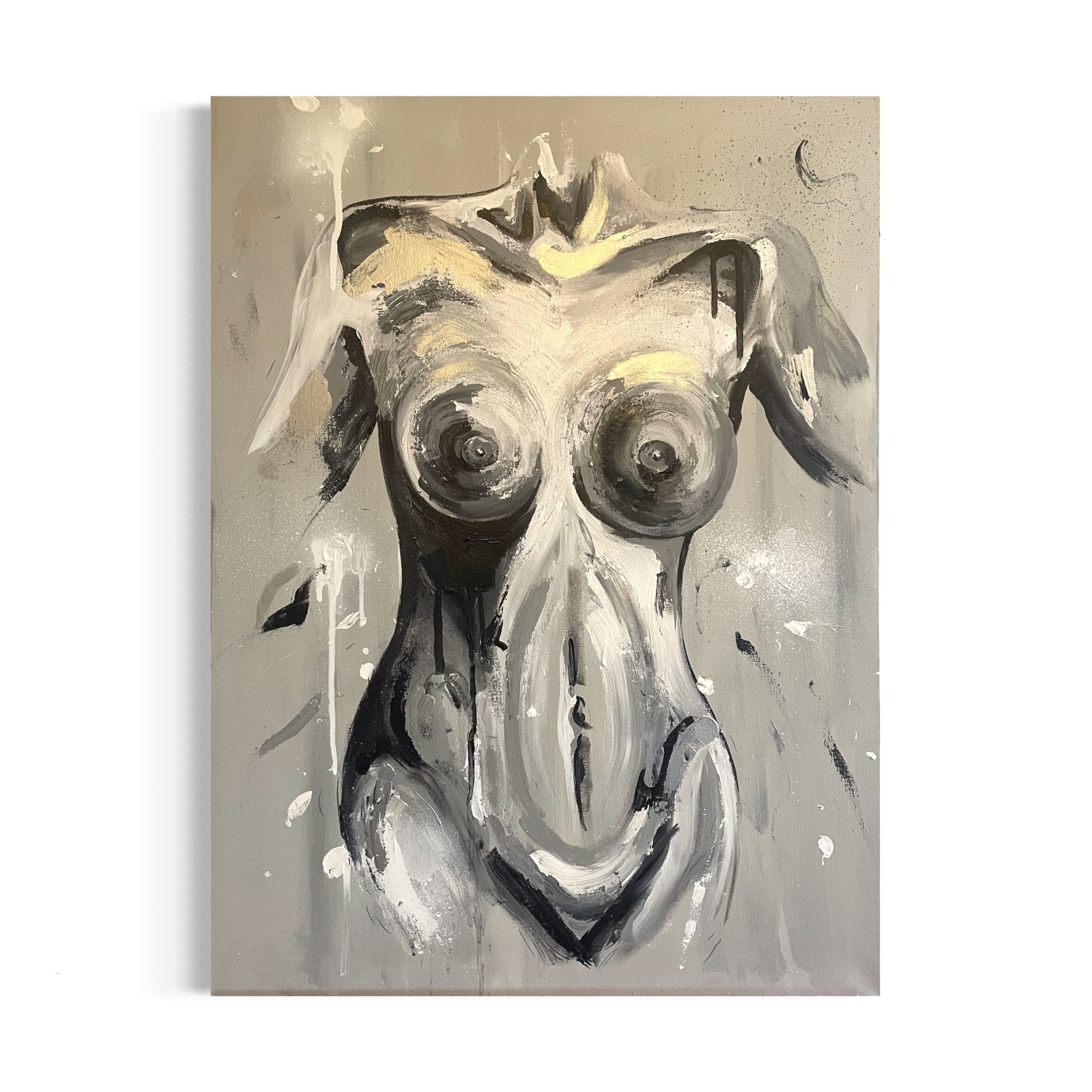 "VIVID" Grey Oringinal Painting