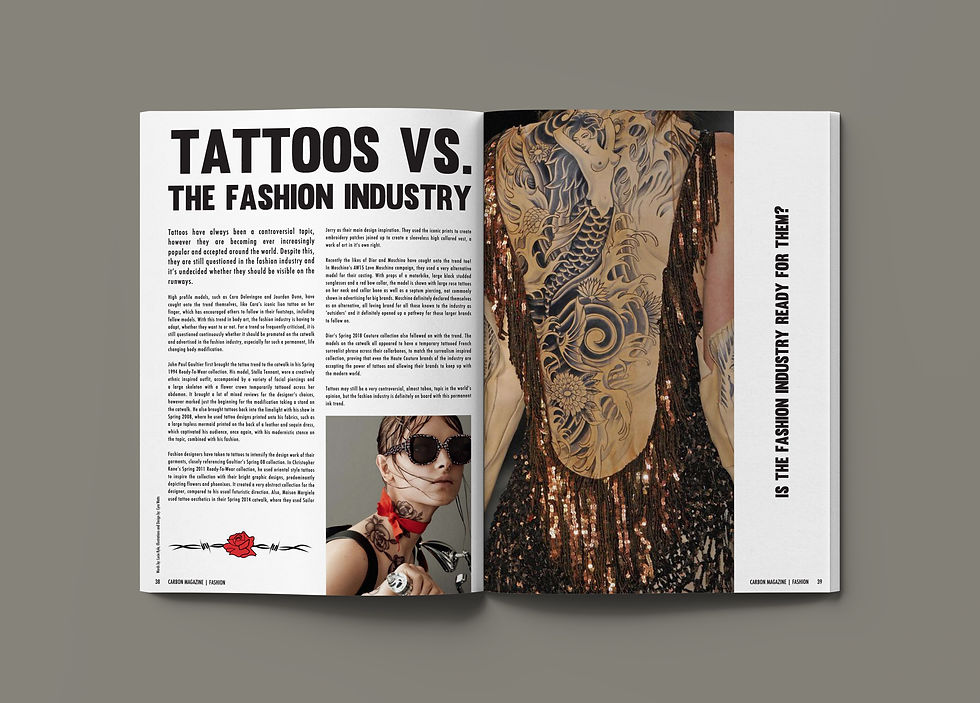 Tattoos vs Fashion