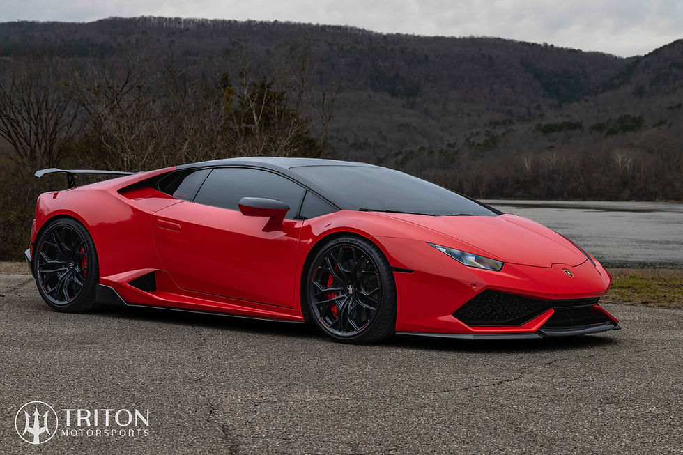 Lamborghini Huracan on Triton Forged Helios FA-05 Wheels & Titanium Exhaust