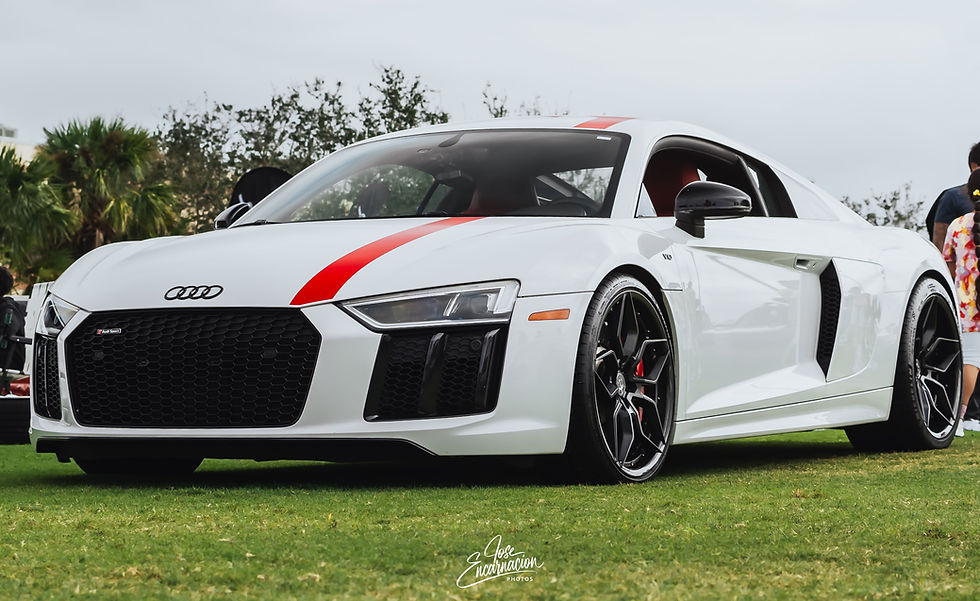 Audi R8 on Triton Forged Carbon Fiber Wheels