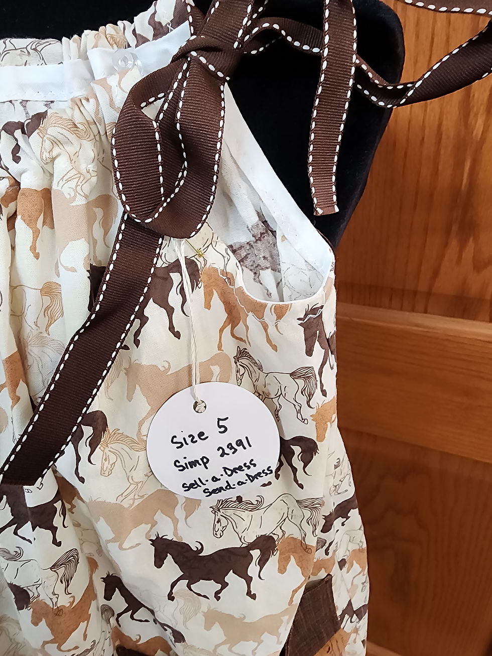 Thumbnail: Buy A Dress Give A Dress- Horse Print