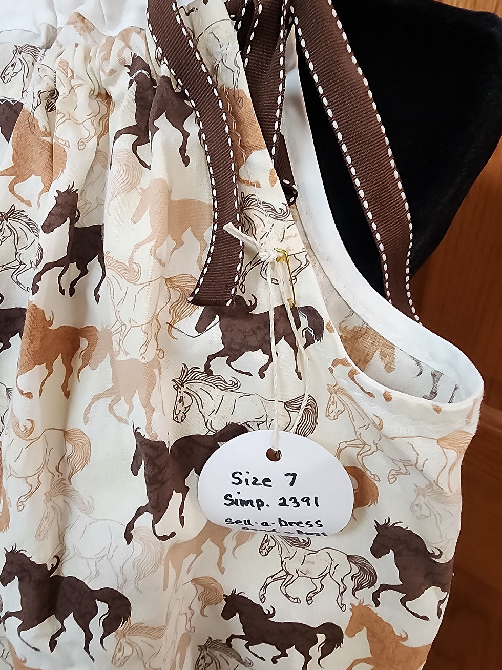 Thumbnail: Buy A Dress Give A Dress- Horse Print