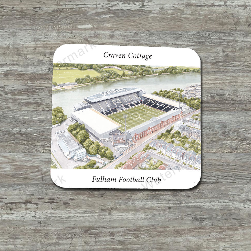 Thumbnail: Fulham Football Club - Craven Cottage - Coaster 9 x 9cm square.