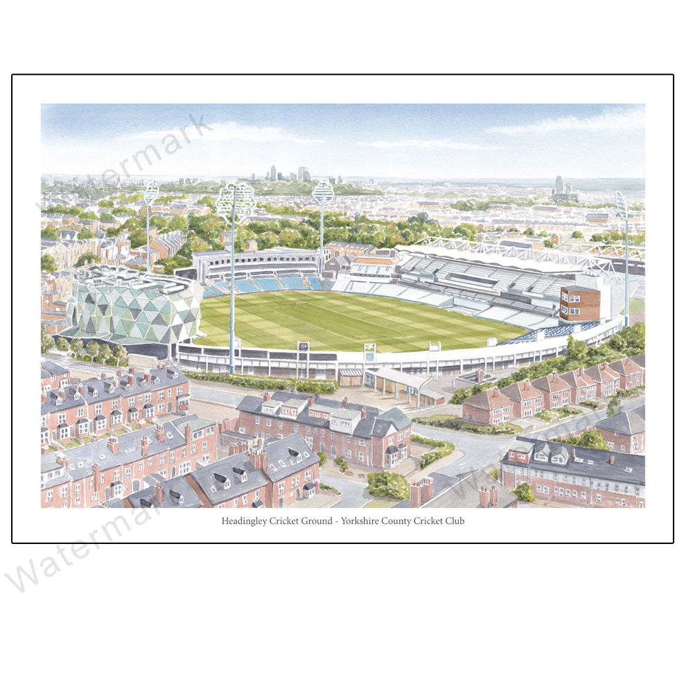 Headingley - Yorkshire County Cricket Club, Limited Edition print