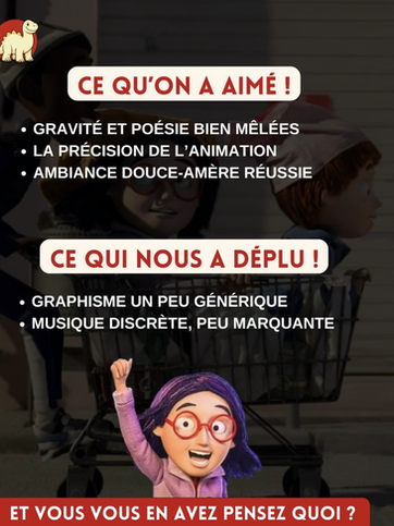 Exemple de publication pour présenter une critique et l'avis de Ciné Animation sur Olivia (2025).