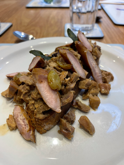 Rabbit on toast two ways