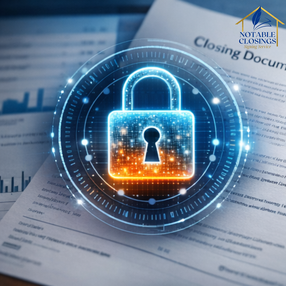 A secure digital lock over a document