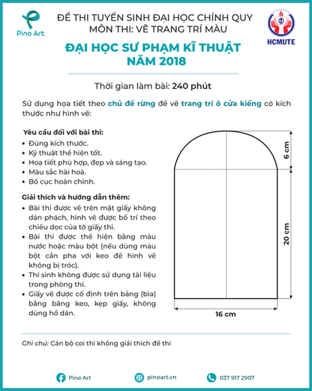 Tổng hợp đề thi Trang trí màu Đại học Sư phạm Kỹ thuật TPHCM ngành Thiết kế đồ họa, Thiết kế thời trang qua các năm
