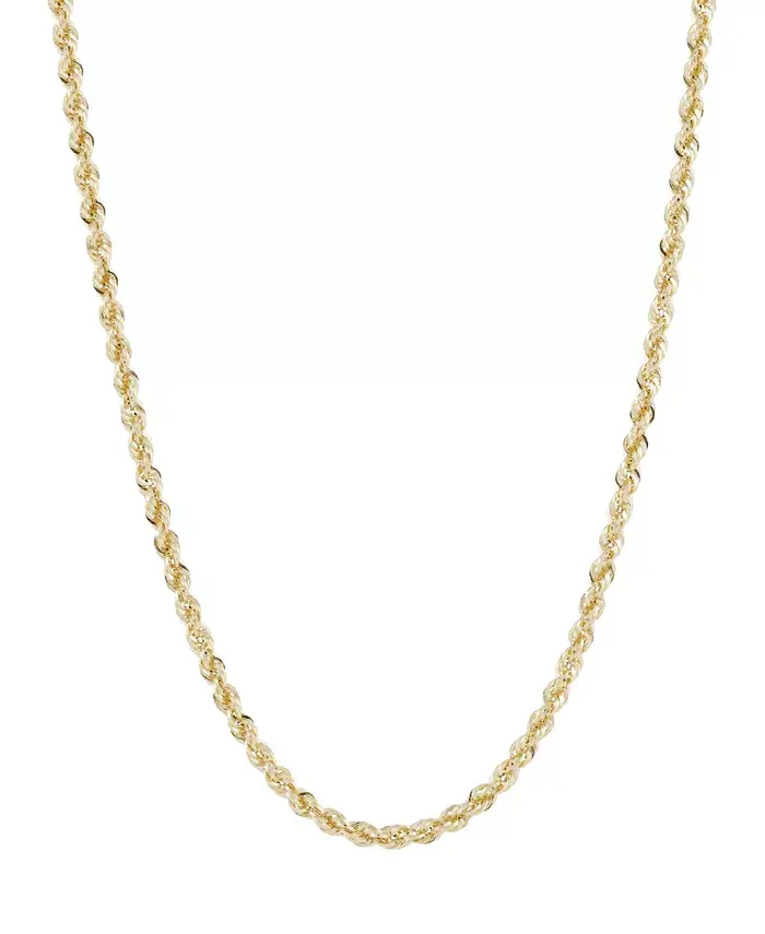 10K Gult Gull 3mm Rope Chain — La Lux Oslo, 10K gull