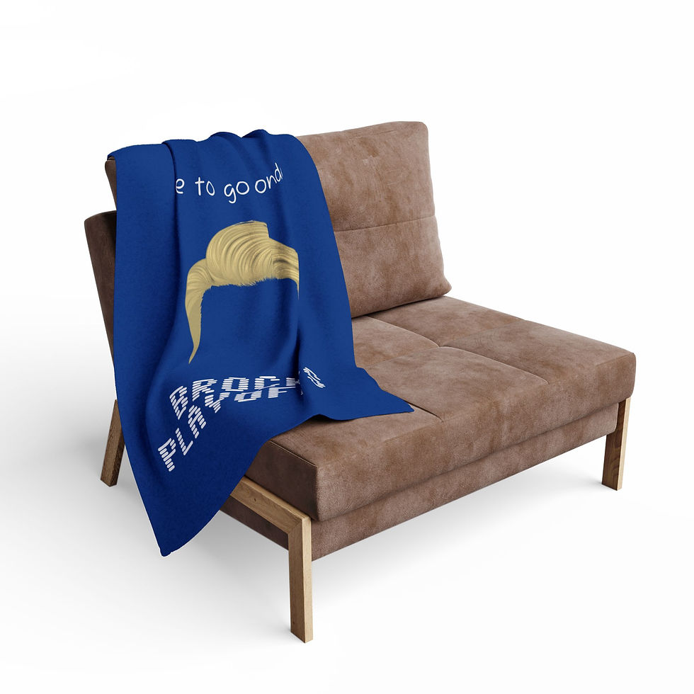 Thumbnail: Football Playoffs- Time to Go Blonde- Cozy Arctic Fleece Blanket