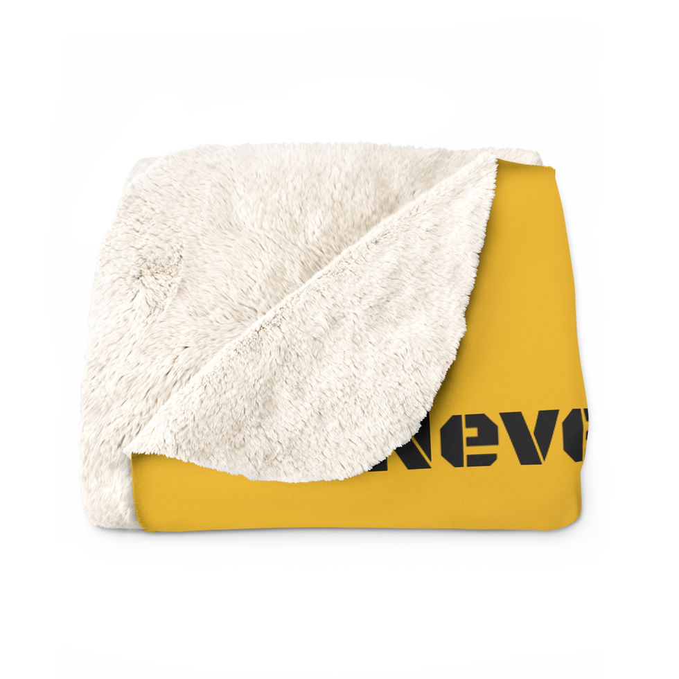 Thumbnail: Brock Texas Sherpa Fleece Blanket - Never Give Up, Never Give In