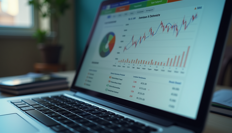 Eye-level view of a computer screen showing a SPAX account dashboard with clear interest rate details