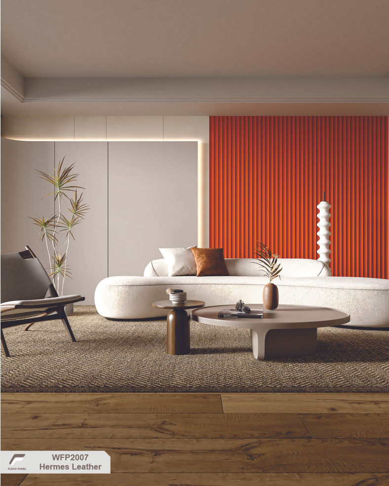 Thumbnail: FLUTED PANEL - WFP 2007 (Hermes Leather)