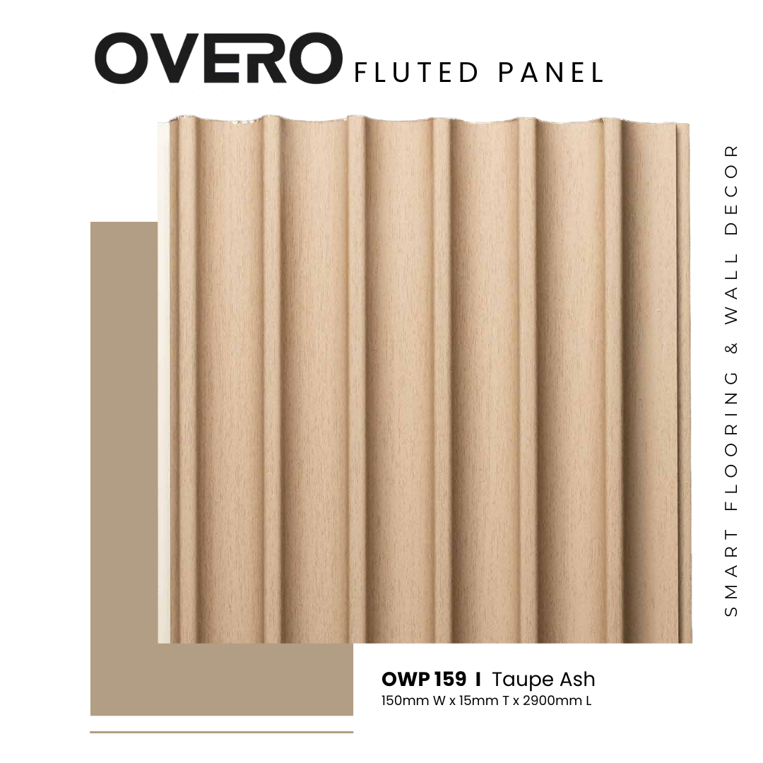 OVERO Fluted Panel - OWP 159 (Taupe Ash)