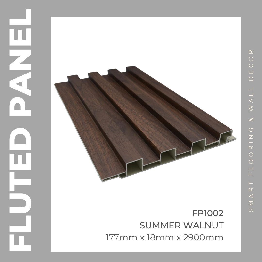 FLUTED PANEL - FP 1002 (Summer Walnut)