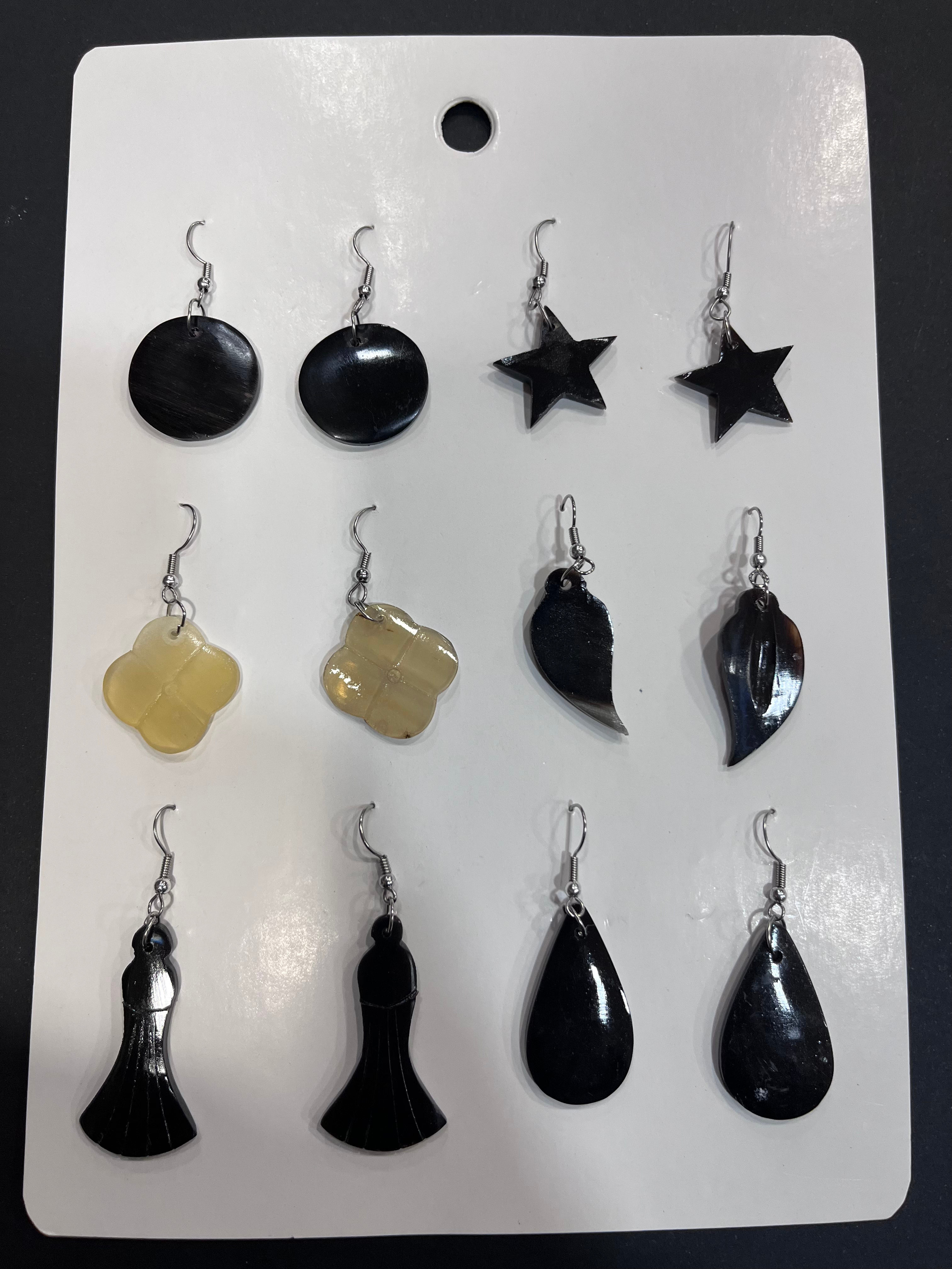 Pendiente étnico de nácar 002