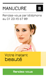 Mode et Beauté website templates – Salon de Manucure
