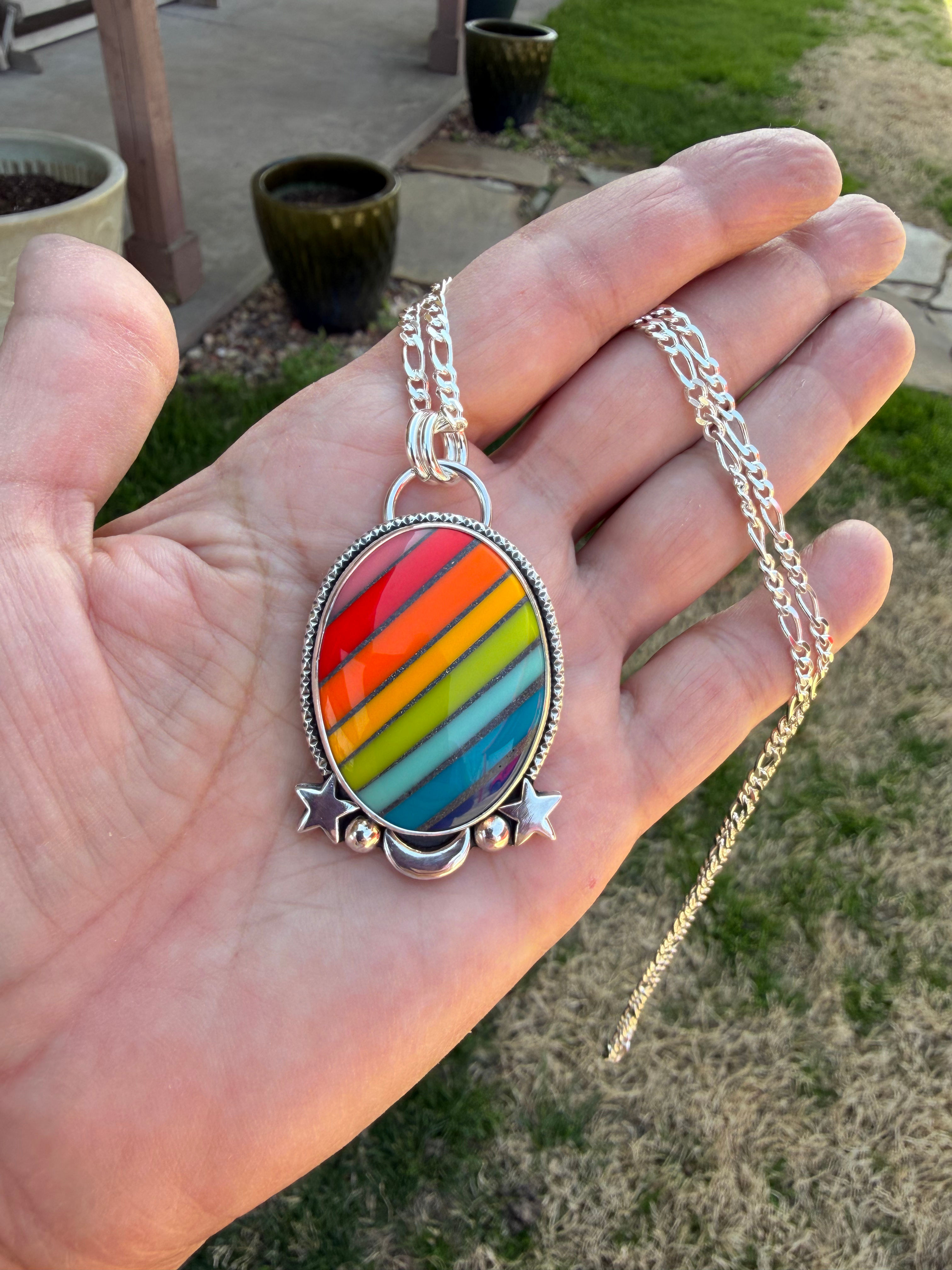 Bright Rainbow necklace 
