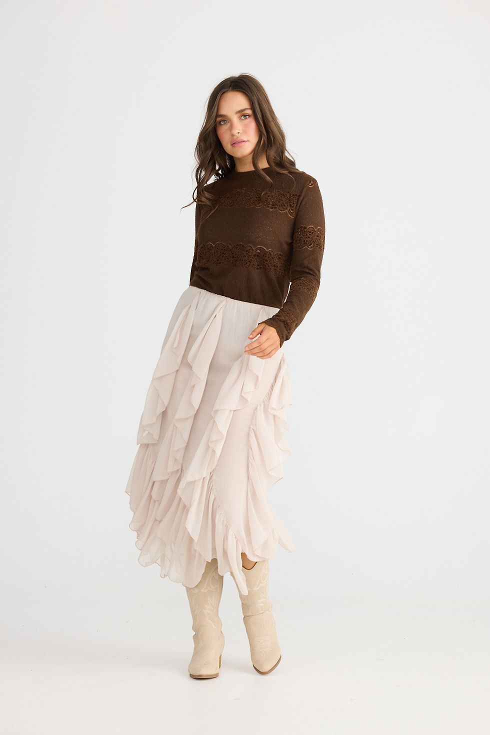 Thumbnail: Holiday Rafael Skirt - Almond