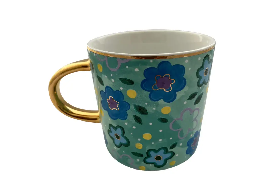 Foxy Flower Mug - Green