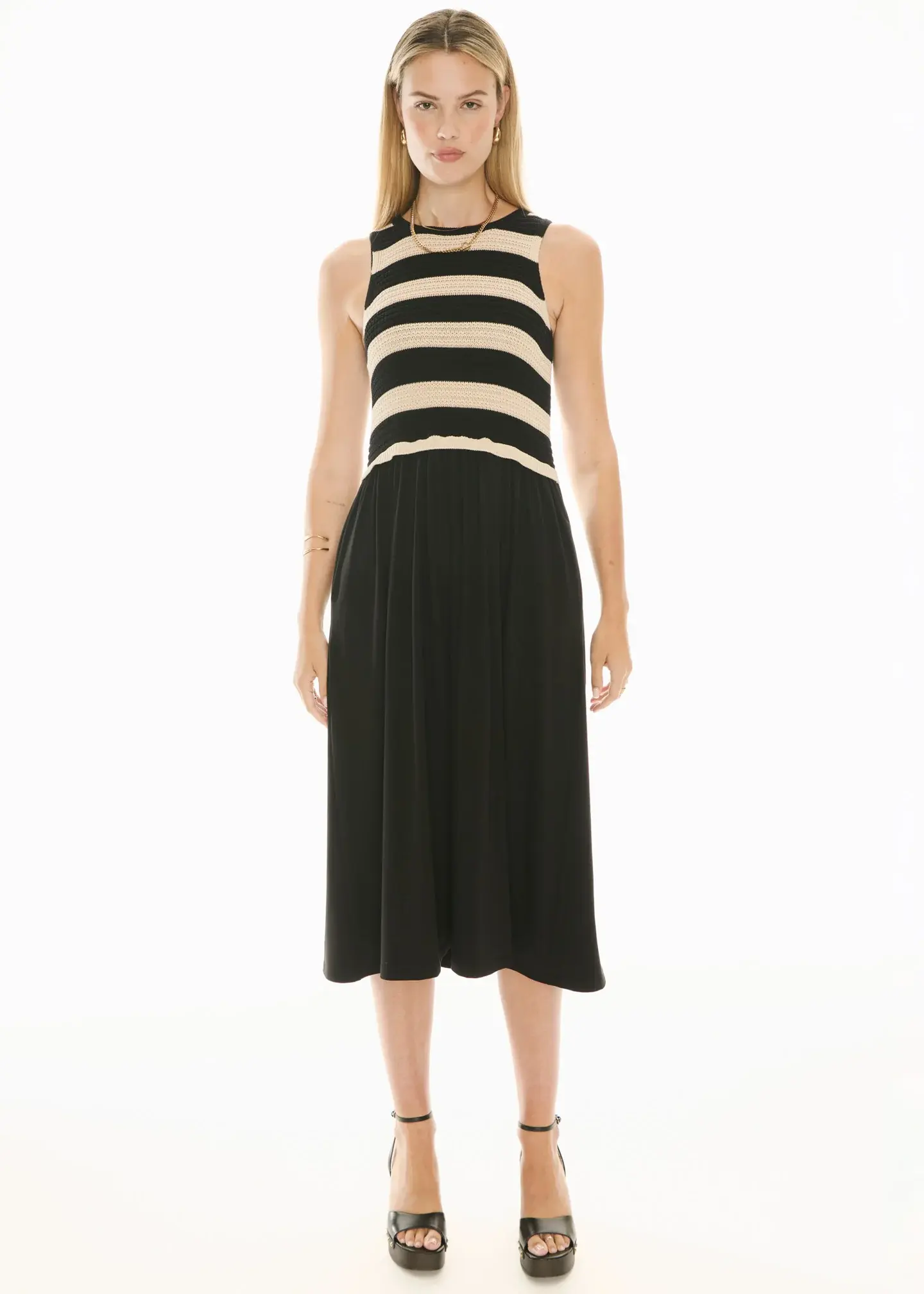 Bonde Dress Knit - Black/Ivory