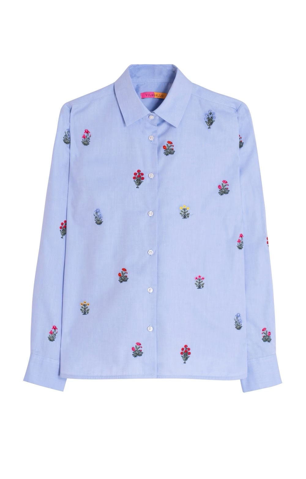 Vilagallo Blue Flower Shirt