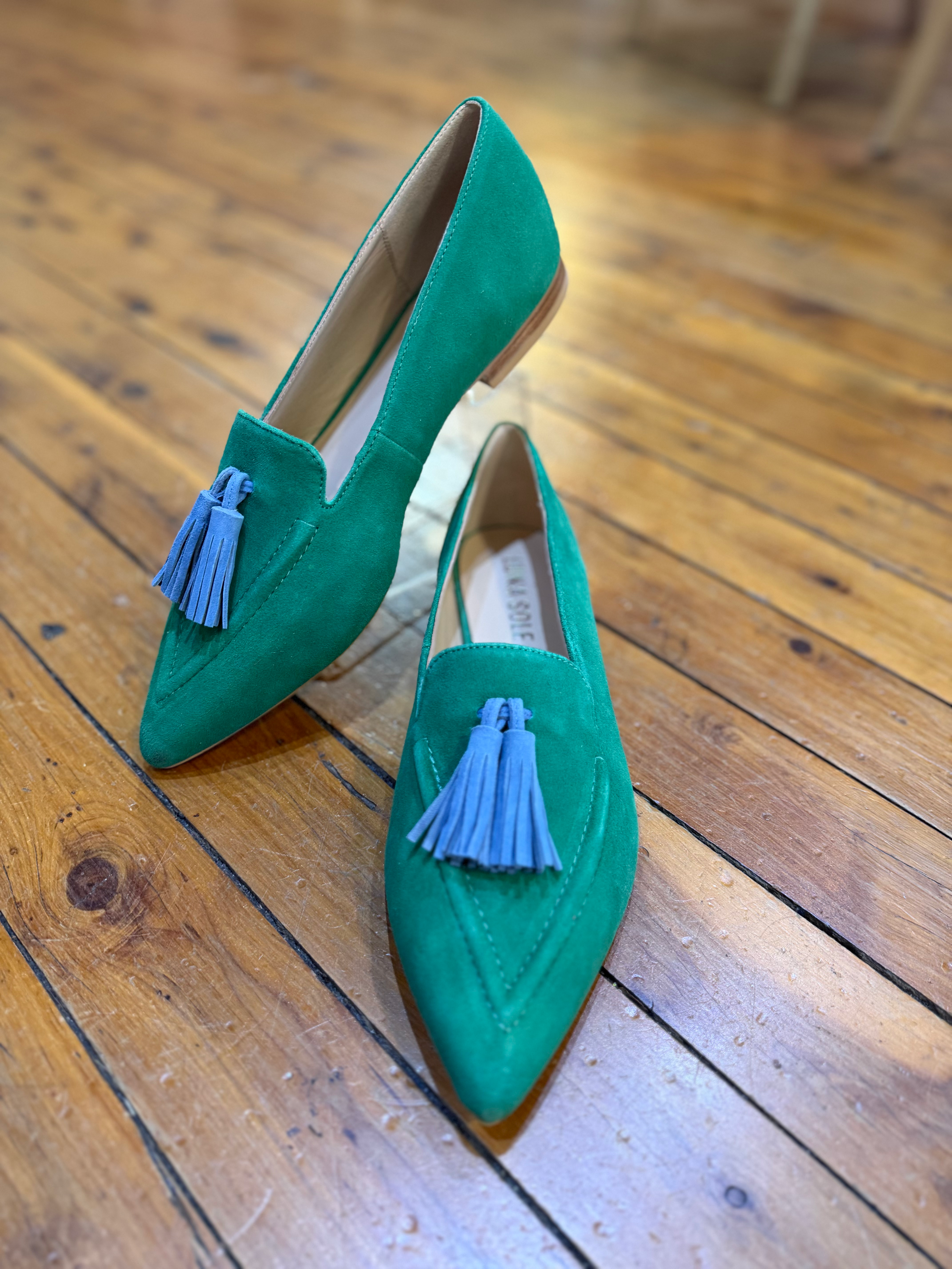 Luna Sole Palace - Emerald/Cobalt Suede