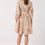 Thumbnail: Mara Linen 3/4 Sleeve Short Dress