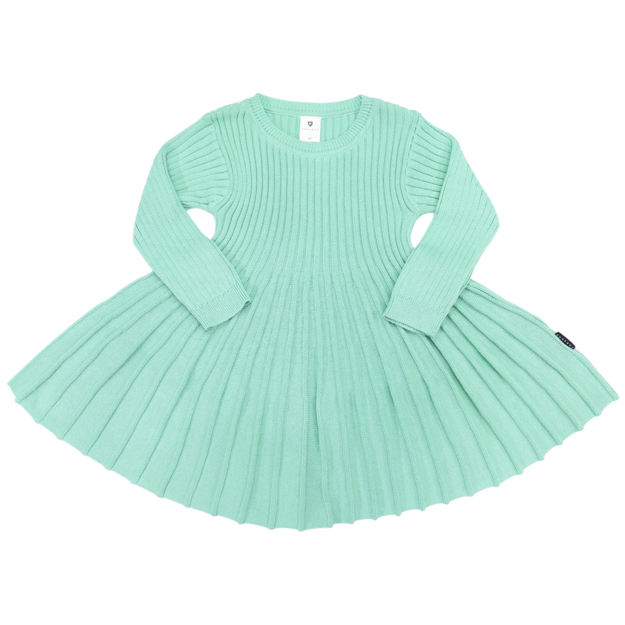 Swing Knit Dress - Green