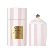 MOSS ST. Candle 360g Raspberry, Honey & Musk
