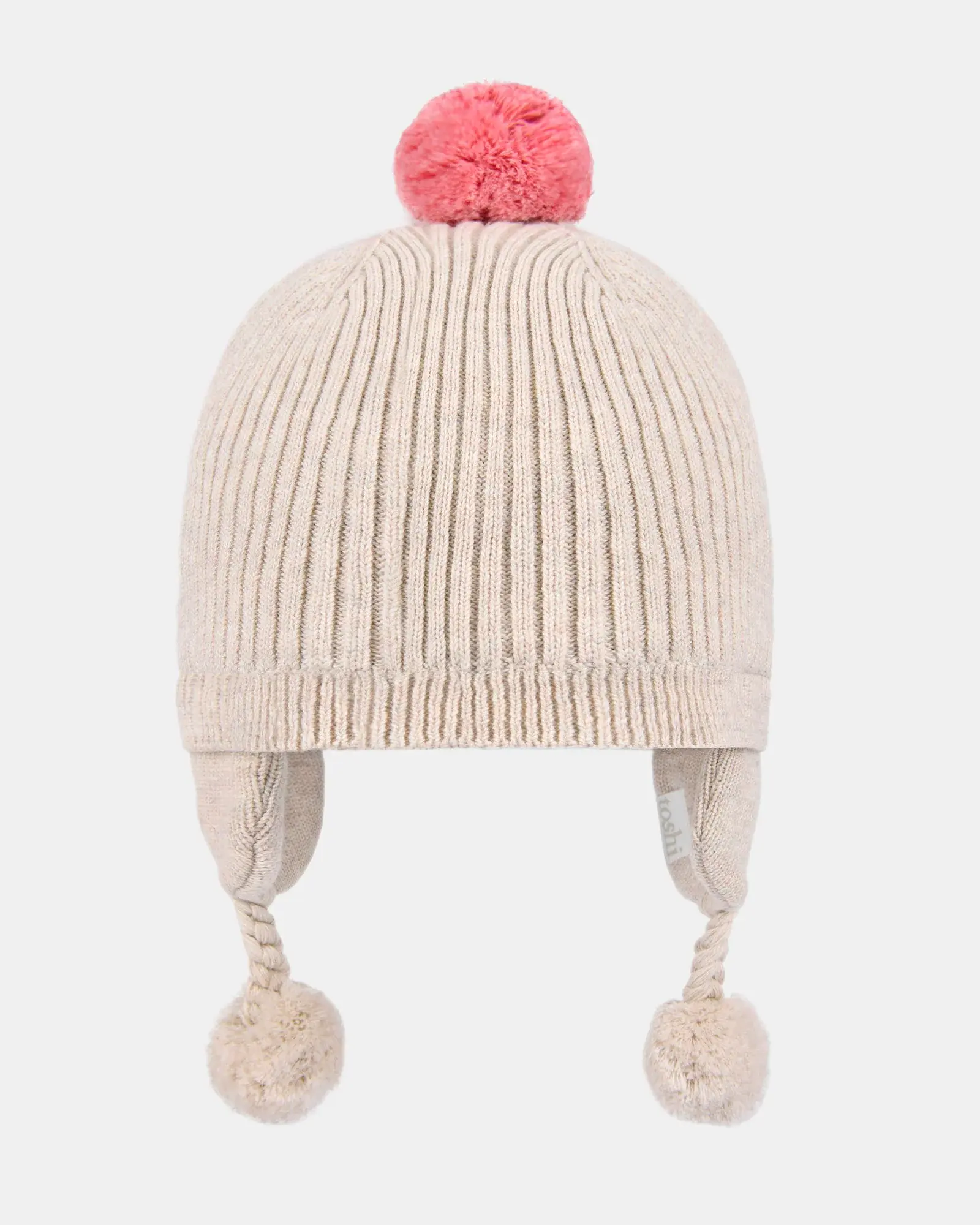 Organic Earmuff Beanie - Oatmeal