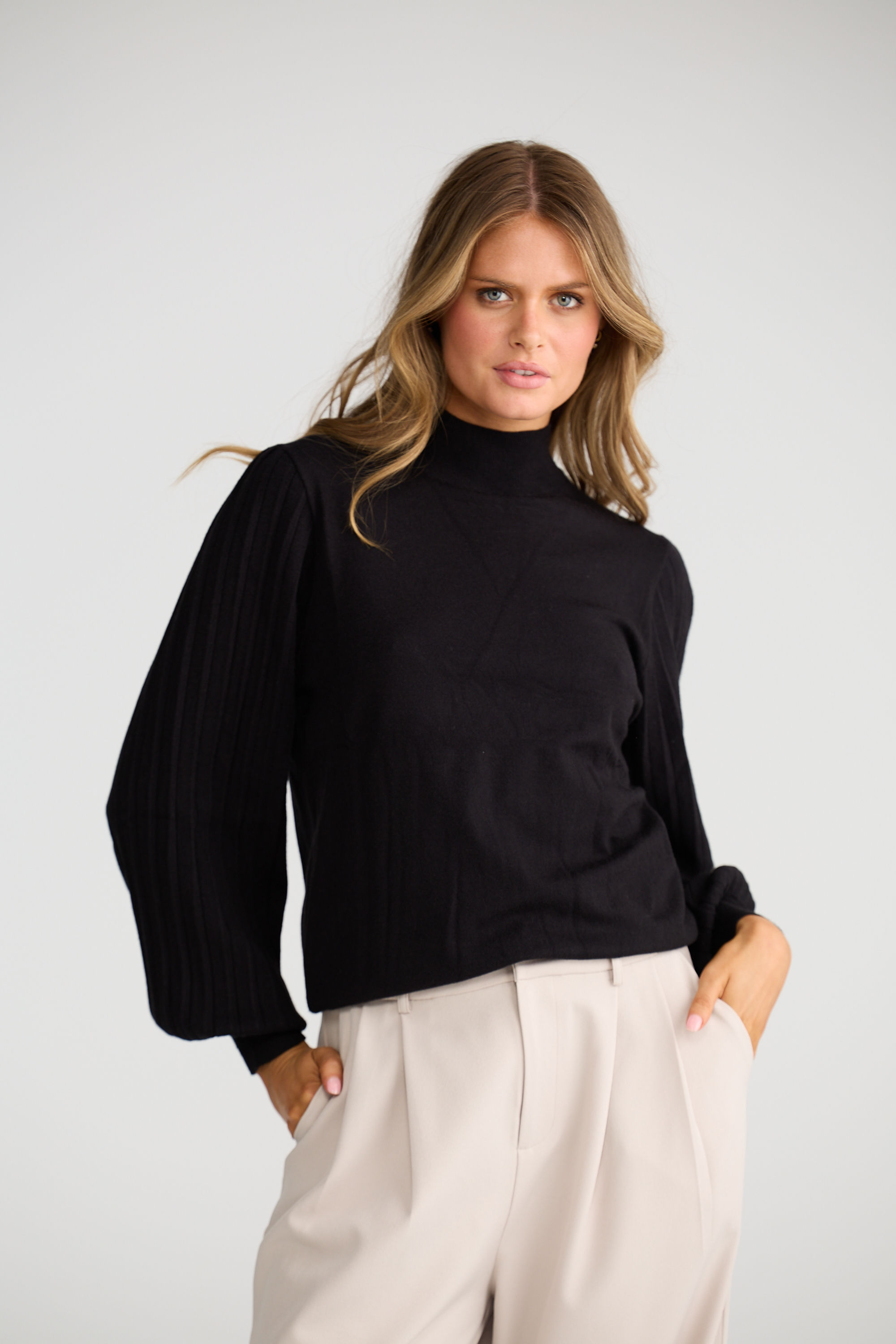 Briony Knit Top - Black