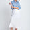 Thumbnail: Bias Cut Linen Skirt - White