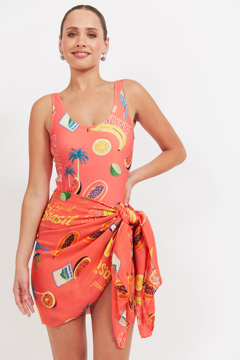 Thumbnail: Cabana Sarong - Brasil Coral
