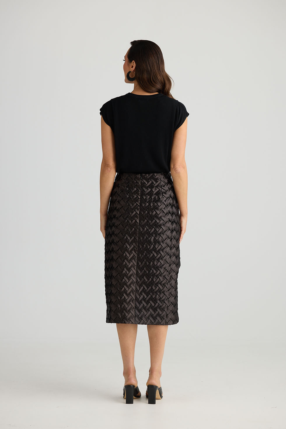 Thumbnail: Criss Cross Skirt - Black